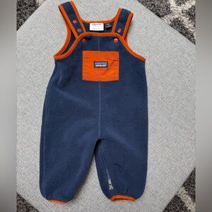Patagonia fleece romper, 3-6 months.